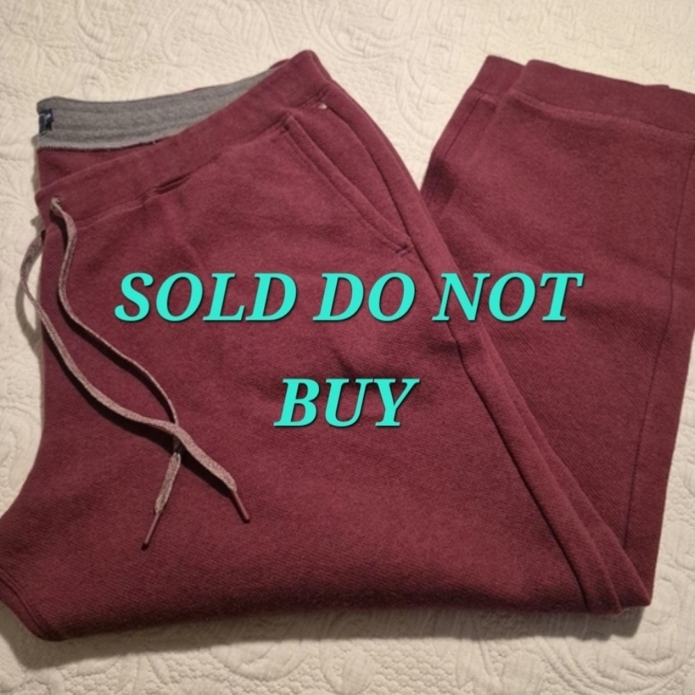 Vineyard Vines men's 2XB (big and tall) brick red jogging pant 1 defect pictured